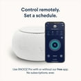 thumbnail image 4 of SNOOZ Pro - Smart White Noise Machine – Real Fan Inside, Non-Looping White Noise, Adjustable Tone & Volume – App-Based Remote Control, Sleep Timer, and Night Light - Cotton, 4 of 6
