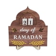thumbnail image 2 of Sokhug Ramadan Countdown Calendar 2026 Wooden, Tabletop Decor for Home Holiday, Interchangeable Numbers, 2 of 9