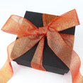 thumbnail image 2 of Glitter Wired Ribbon for Christmas, , 2.5 Inch x 24Yards x 1 Roll, Brick Red Home Decor, Gift Wrapping, Tree Topper Bow, Wreath, DIY Crafts, 2 of 3