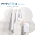 thumbnail image 3 of Martex Expression Air Sculpted 6-Piece Towel Set, Cloud White, 3 of 8