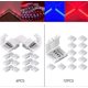 thumbnail image 3 of LED Strip Connector Accessory Kit - 5050 10mm 4Pin RGB LED Connectors, Includes 20x Wire Clamps, 12x Gapless Connectors, 6x L Shape Connectors, 2x Ope, 3 of 5