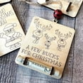thumbnail image 3 of Homerr Christmas Wallet Christmas Money Card Ornament Christmas Money Voucher Gift Holder Hanging Wooden Cash Holder Festive Charm Christmas Decoration, 3 of 7