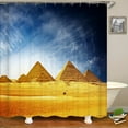 thumbnail image 2 of Ancient Egypt Pyramid Shower Curtains Bathroom Curtain Desert landscape Frabic Waterproof Polyester Bath Curtain Home ration, 2 of 7