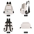 thumbnail image 2 of JIALIOU Mini Backpack Purse for Women Quilted Casual Daypack Small Travel Shoulder Bag, Coffee Cup with Leaf, 2 of 7