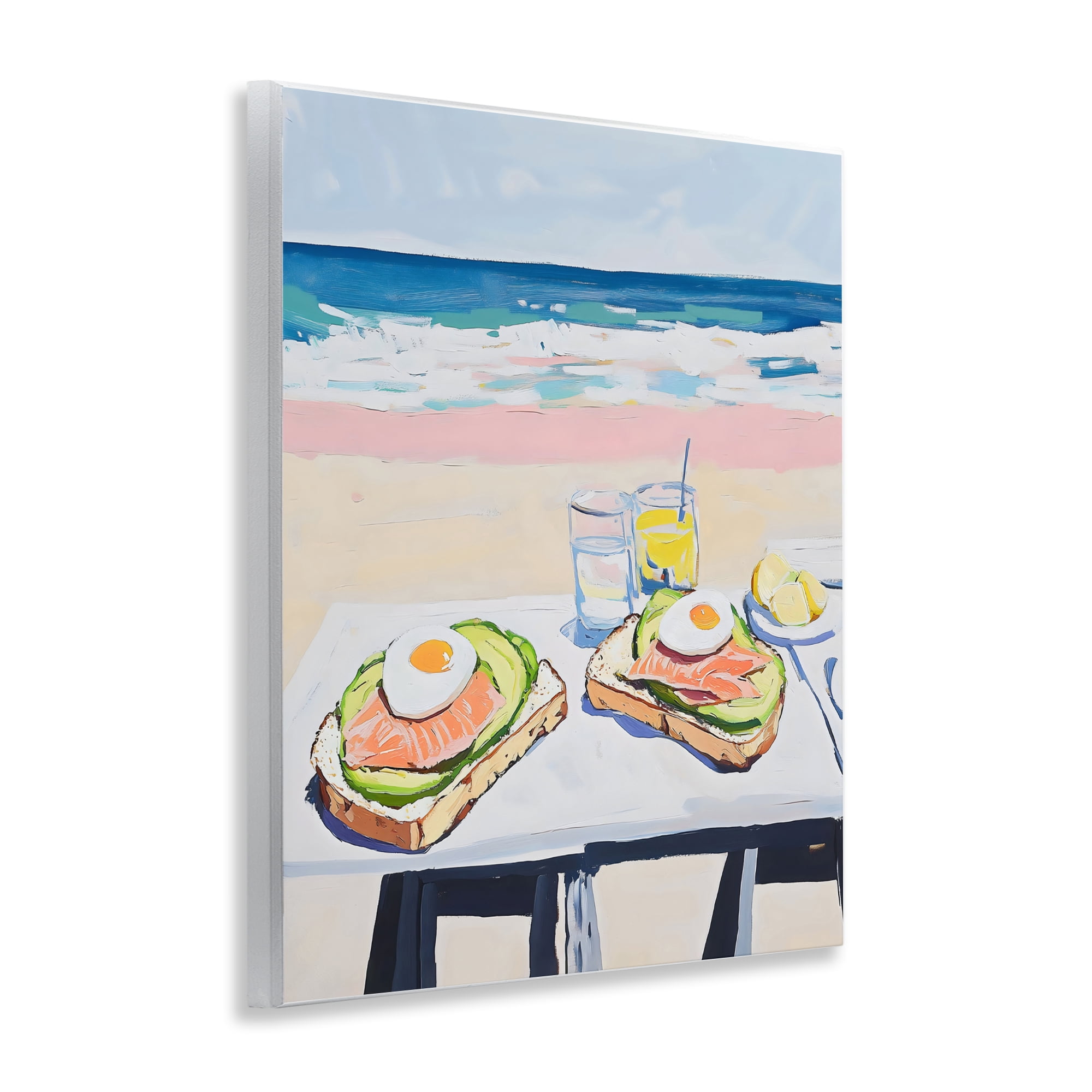 Stupell Industries Avocado Toast at Beach Wall Plaque Art, design by The Prints Vibe