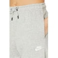 thumbnail image 2 of Nike NSW Essential Pants Loose Fleece Dark Grey Heather/White, 2 of 3