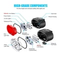 thumbnail image 2 of Juego de luces LED para bicicleta, potente kit de iluminación, resistente al agua IPX5, recargable por USB, delanteras y traseras, para carretera, para hombres, mujeres y niños, 4/6 modos., 2 of 5