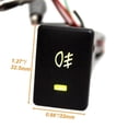 thumbnail image 2 of Xotic Tech 4-Pole 12V Push Button Switch w/ LED Light for Add-on Fog Light, DRL, Light Bar (32.5mm x 22mm), 2 of 7