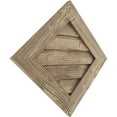 thumbnail image 2 of Ekena Millwork 24"W x 24"H Timberthane Sandblasted Diamond Faux Wood Non-Functional Gable Vent, Primed Tan, 2 of 5