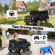 TOKTOO 12V Electric Car for Toddler, Mercedes-Benz G63 Licensed Kids Ride on Toys, Toddlers Ride on Car with Parental Remote Control & LED Lights & Music, Black