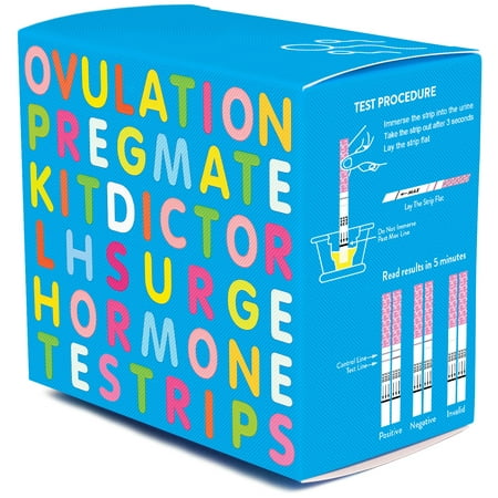 PREGMATE 50 Ovulation Test Strips LH Surge Predictor OPK Kit (50