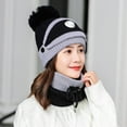 thumbnail image 5 of iHPH7 Gorros De Frio Para Mujeres Windproof Scarf Hats Neck Warmer Hat and Scarf Set for Women One Piece Cold Scarf Hats Winter Hats for Women Christmas Gifts D One Size, 5 of 8