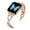 Rosegold, variant on TECH CIRCLE for Apple Watch Bling Band 38mm 40mm 41mm iWatch Series SE 9 8 7 6 5 4 3 2 1,Dressy Jewelry Diamond Rhinestone Stylish Metal Wristband Strap for Girls Women,Black