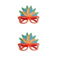 thumbnail image 3 of Matsuzay DIY Plume anteojos marco brillante Color carnaval gafas vanidad máscara vestido decoración gafas foto Prop marco rojo marco rojo 2Conjunto, 3 of 6