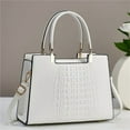 thumbnail image 2 of Women's Casual Crocodile Handbag And Purse Fuax Leather Embossed Crocodile Pattern Shoulder Bag Tote Satchel, 2 of 6