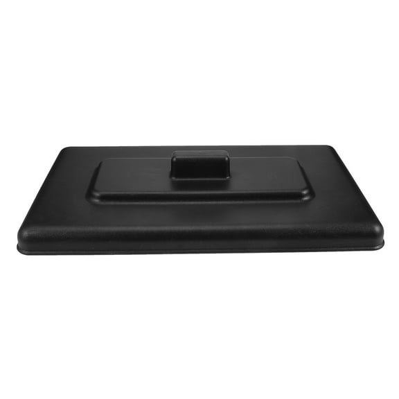 2-Pack Black Plastic Ice Cream Machine Lids for Easy Replacement, Improved Flavor Preservation and Freshness