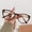 2, variant on Gradient Cat Eye Eyeglasses, Transparent Champagne Frame, Anti Blue Light Fashion Eyewear for Women
