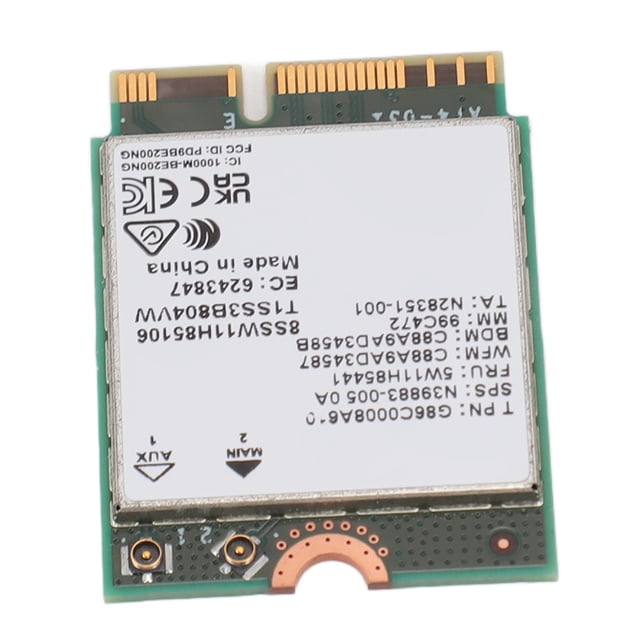 Desktop Computer WiFi Card, WiFi 7 Card Wireless 8774Mbps NGFF M.2 Module PCB Anti Interference for 10 64 Bit