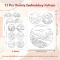 thumbnail image 2 of 1Set 4 Sheets 11.6x8.2 Inch Stick and Stitch Embroidery Patterns Non-woven Fabrics Water Soluble Embroidery Stabilizers Scenery 297x210mmm, 2 of 8