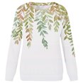 thumbnail image 4 of Cmfcve Women's Oversize Fall Top Long Sleeve Crew Neck Printed Sweatshirt Casual Loose Graphic Pullover Shirts, 4 of 5