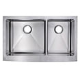 thumbnail image 3 of Water Creation 36" x 22" Apron Front Stainless Steel 60/40 Kitchen Sink in Gray, 3 of 6