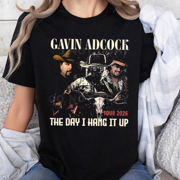Gavin Adcock The Day I Hang It Up Tour 2026 T-shirt Sizes S-5XL