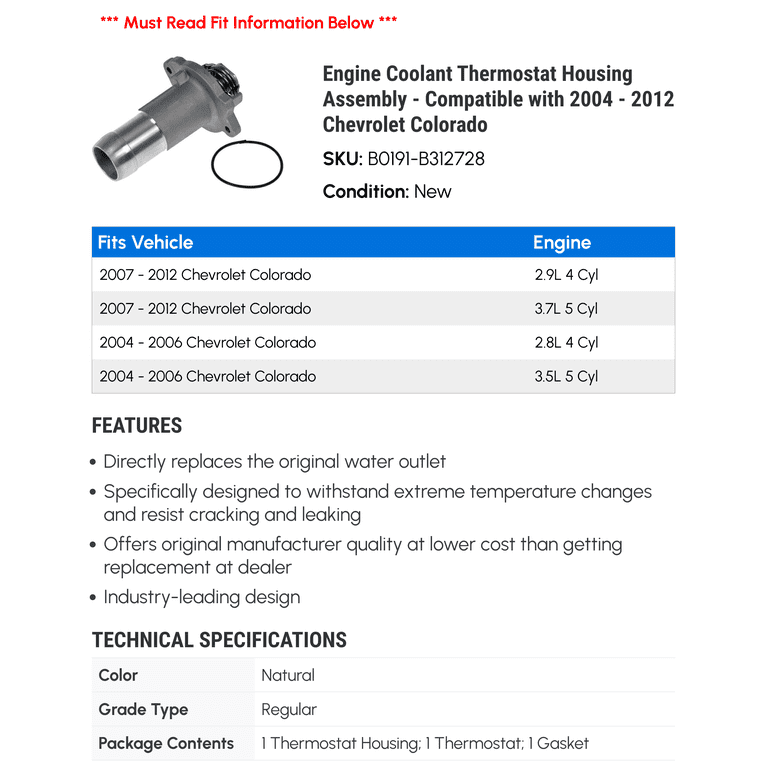 2005 Chevy Colorado Thermostat How To Replace Thermostat 2004 2012