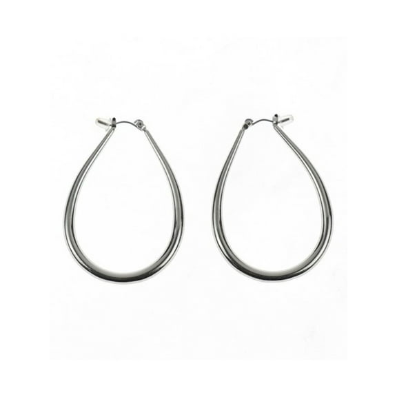 Time and Tru Tear Drop Hoop Earring Imrho