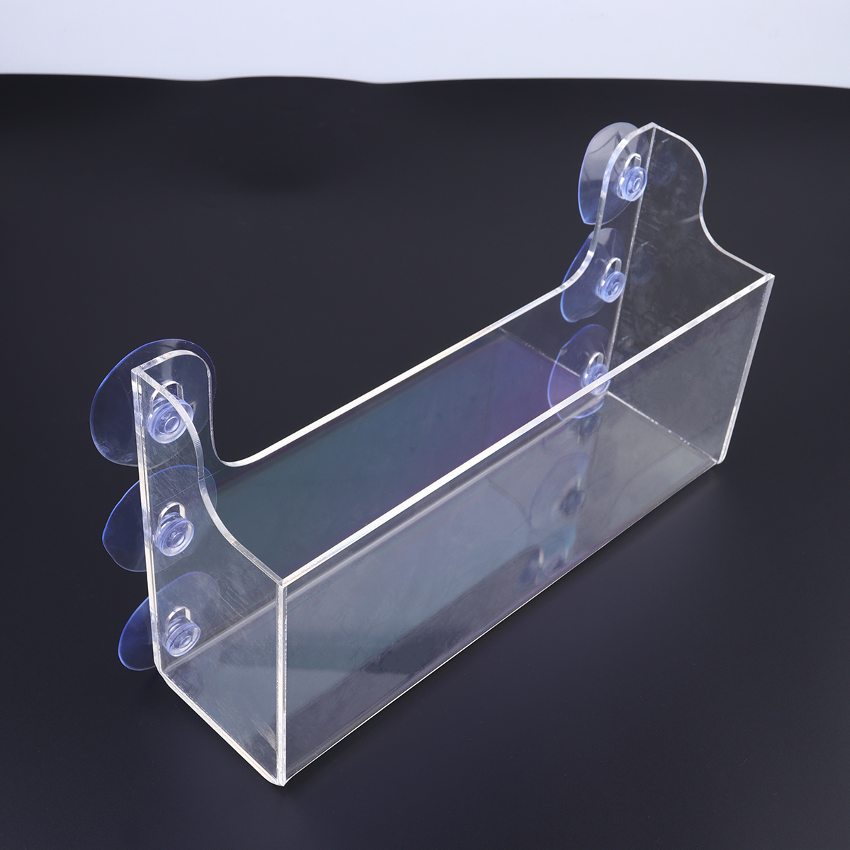 Refrigerator rack 1PC Suction Type Display Frame Acrylic Storage Shelf Transparent Beverages