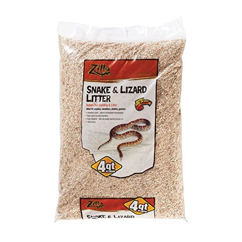 Aspen Chip Bedding & Litter 100% Natural & Enviromentally Zilla Lizard Litter 