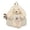 White, variant on GobdXE Back To School Student Solid Nylon Cartoon Rabbit Plush Daypack Large Single Main Zipper Compartment Unisex Mini Backpack Size:One Size