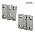 thumbnail image 2 of Pack of 2 Yacht Deck Door RV Hinge Stainless Parts Attachment Universal Steel Hinges Replacing Part Window Hardware Repairing Accessory Boat Canoe Small, 2 of 9