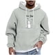 thumbnail image 2 of Dolkfu Sudadera de invierno para hombre con capucha, sudadera casual con estampado y bolsillo tipo canguro, camiseta de estilo callejero para hombre. XXL, 2 of 5