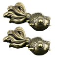 thumbnail image 4 of Ocean Keychain Accessory 2Pcs Goldfish Modeling DIY Keychain Unique Lovely Key Ornament 6X3Cm Antique Finish For Craft Enthusiasts, 4 of 5