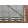 thumbnail image 5 of Casavani Outdoor Rug Hand Made Boho Durrie,Green 4x15 Ft, 5 of 6