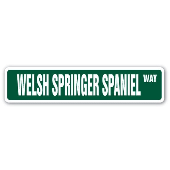 WELSH SPRINGER SPANIEL Street Sign dog puppy breeder pet yard | Indoor/Outdoor | 30" Wide