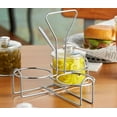 thumbnail image 4 of Soro Essentials- 3 Holes Metal Condiment Jar Holder with 3-1/4" Diameter Hole Size- Condiment Rack Holder Table Caddy Tabletop Seasoning Spice Organizer for Home and Restaurant, 4 of 5