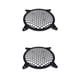 thumbnail image 1 of Riwesomey Universal Car Plastic Speaker Subwoofer Amplifier Grill 6 Mesh Inch Cover Tipo 1 2piezas, 1 of 6