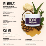 oVertone Color Depositing Semi-Permanent Hair Dye Conditioner - 8 oz For All Hair Types & Color-Treated Hair, Moisturizing Shea Butter & Coconut Oil - Vegan & Cruelty-Free, Royal Plum