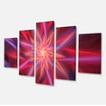 thumbnail image 2 of Fleur Exotique Rouge et Violette Brillante - Impression d'Art sur Toile Florale, 2 of 3