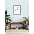 thumbnail image 6 of Kate and Laurel Sylvie Minimalist Llama Framed Canvas Art Print, 18" x 24", by Teju Reval, 6 of 8