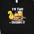 thumbnail image 3 of Inktastic I'm 2 and Crushing It Construction 2nd Birthday Toddler Sweatshirt, 3 of 4