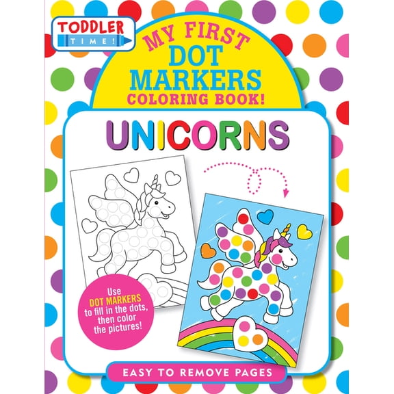 Unicorns Dot Markers Coloring Book (Easy to Remove Pages) (Artist's Coloring Books), (Paperback)