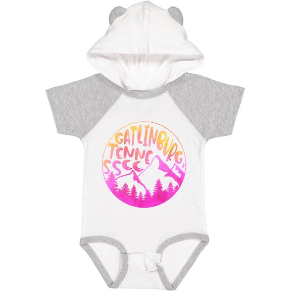 Inktastic Gatlinburg, Tennessee Mountains in Sunrise Colors Boys or Girls Baby Bodysuit