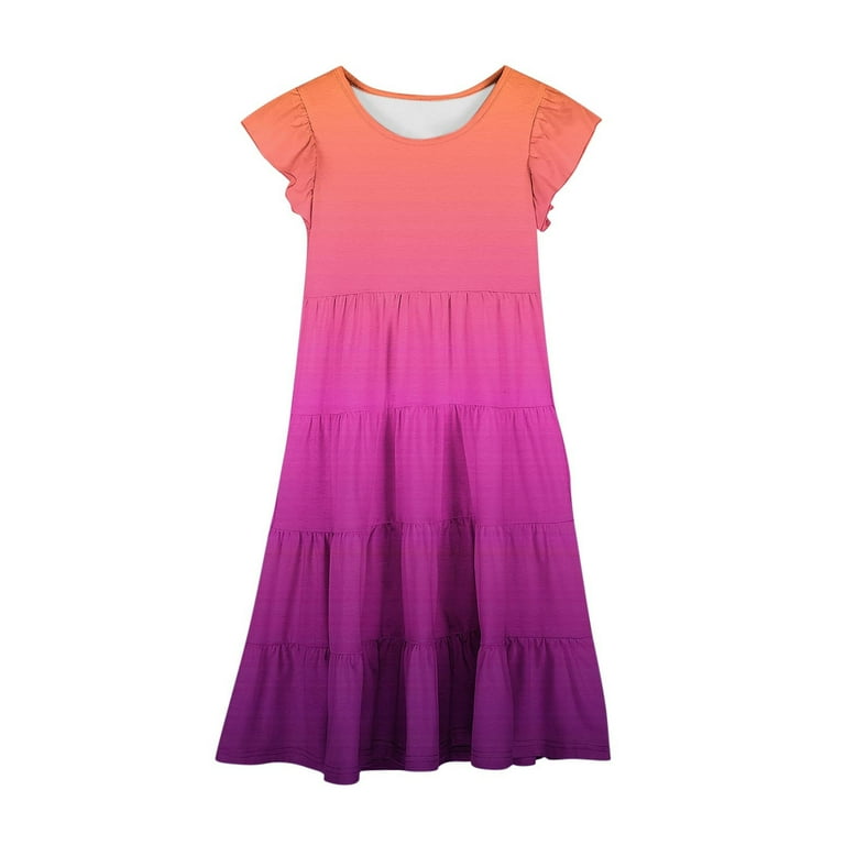 pink graduation dress for 5th grade girl Child Shiny Pink Graduation Gown