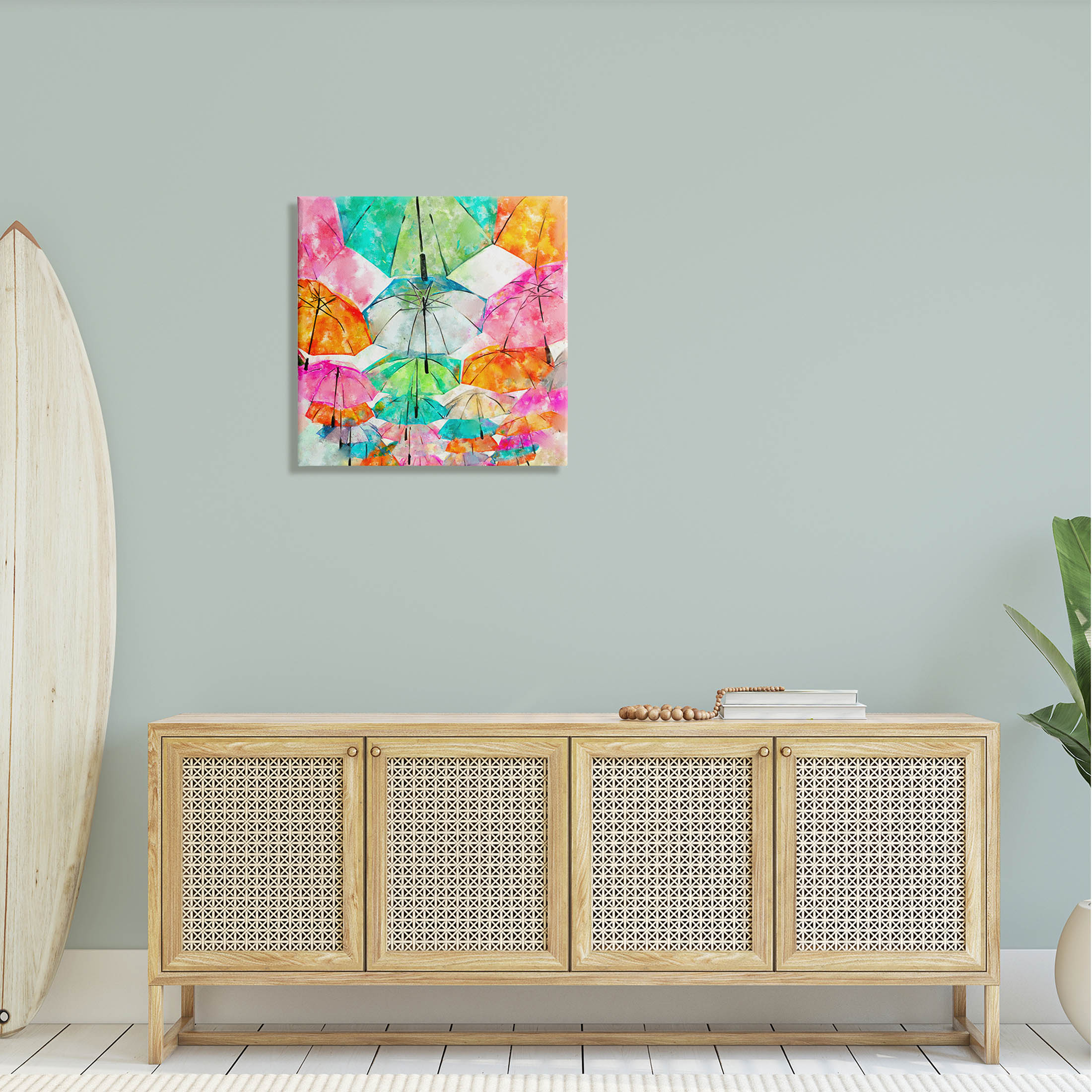 Stupell Industries Modern Bold Varied Umbrellas Graphic Art Gallery Wrapped Canvas Print Wall Art, Design by Ziwei Li