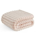 thumbnail image 3 of U by Bedsure Crystal Pink Fleece Twin Blanket for Couch - Super Soft Cozy Blankets for Women, Girls, 60x80 inches, 3 of 6