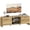 Natural Wood, variant on HOMCOM TV Stand for up to 55 Inch TV, Media Console w/ Cabinets, Shelves
