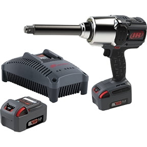 Ingersoll Rand 3/4" 20V Cordless Impact Wrench 2 Battery Kit, 2000 ft-lb Torque, 6" Extended Anvil, Friction Ring, Pistol