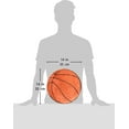 thumbnail image 4 of Your Zone Kids Basketball Decorative Pillow, 14” x 14”, Embroidered Plush Polyester, Unisex, Orange, 4 of 7